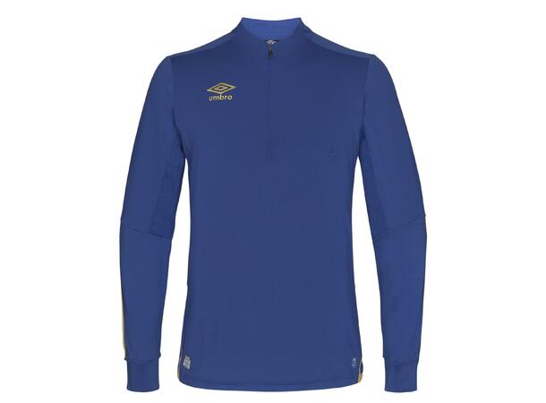 UMBRO UX Elite Half Zip Blå/Gul XS Treningsgenser med glidelås 