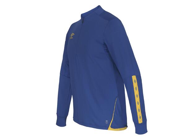 UMBRO UX Elite Half Zip Blå/Gul XS Treningsgenser med glidelås 