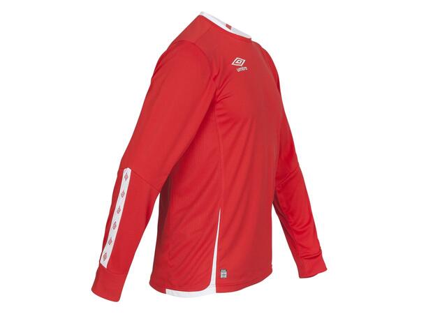 UMBRO UX Elite LS Jsy j Rød/Hvit 128 Flott langermet spillertrøye 